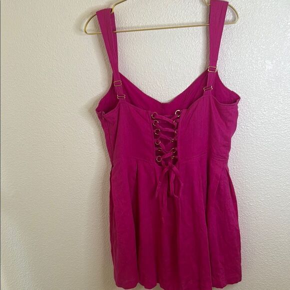 Aqua Fuchsia Sleeveless Dress - Picture 4 of 8